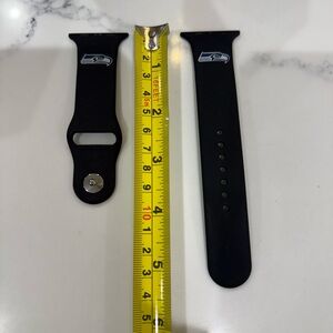 Seahawks Black Sports Team Watch Band